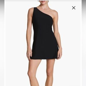 NWT Spanx One Shoulder Dress in black